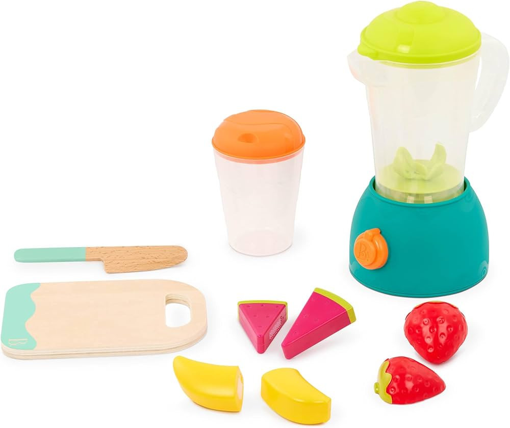 B. toys-Mini Chef - Fruity Smoothie Playset- Pretend Play Smoothie Play Set – Toy Blender & Pla... | Amazon (US)