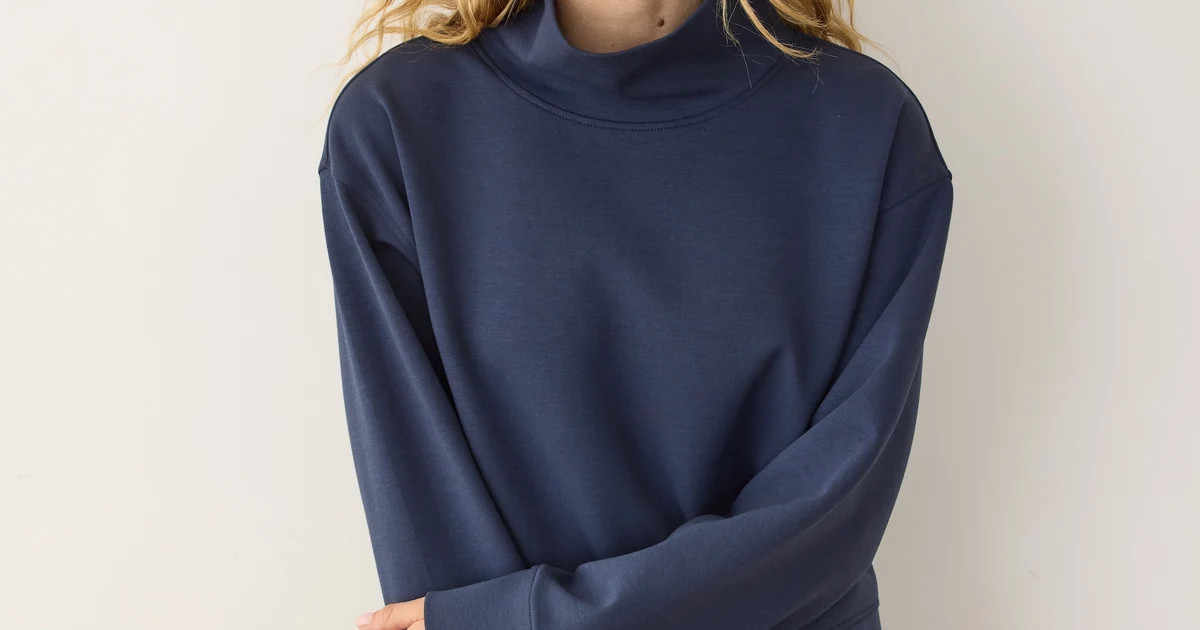 Nova Mock Neck Sweatshirt | Marine Layer