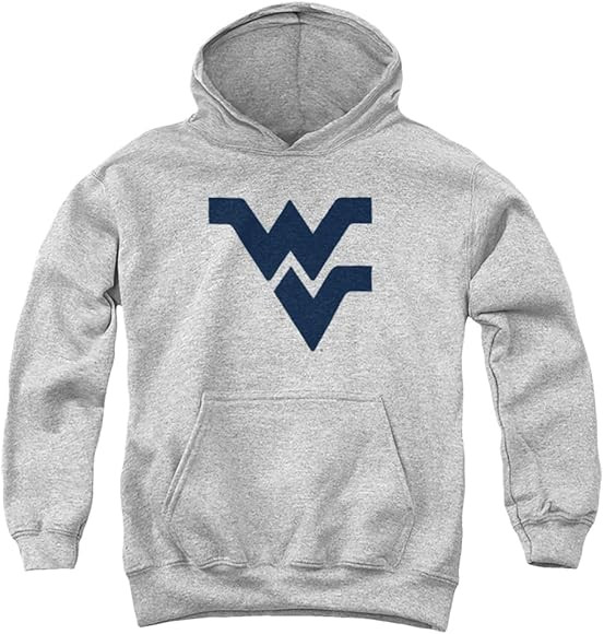 West Virginia University Official Distressed Primary Logo Unisex Youth Pull-Over Hoodie | Amazon (US)