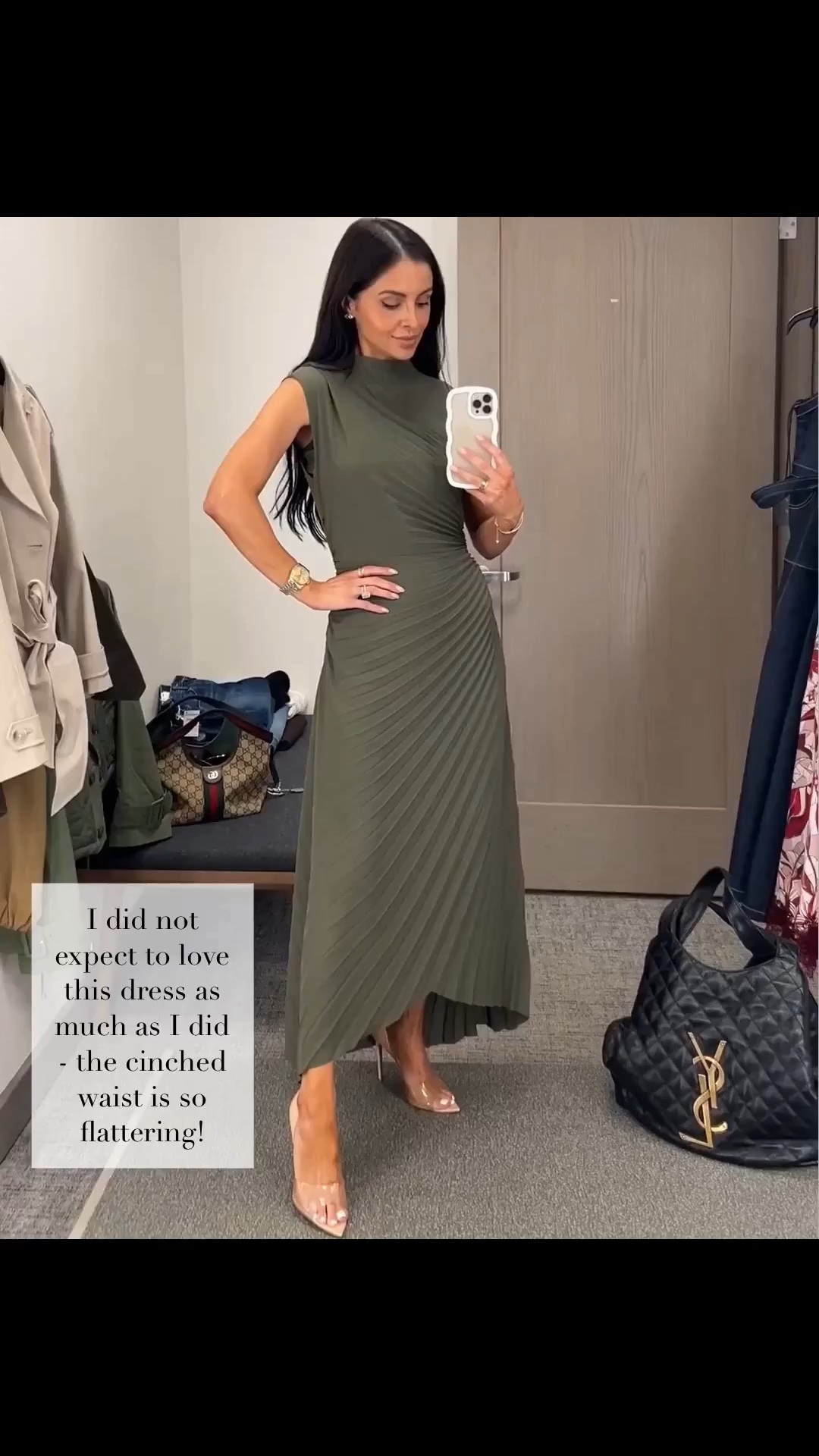 Nordstrom anniversary sale picks I’m buying 
AllSaints green dress - perfect for fall weddings 
Wearing a 0

#nsale @nordstrom

#LTKSaleAlert #LTKOver40 #LTKWedding