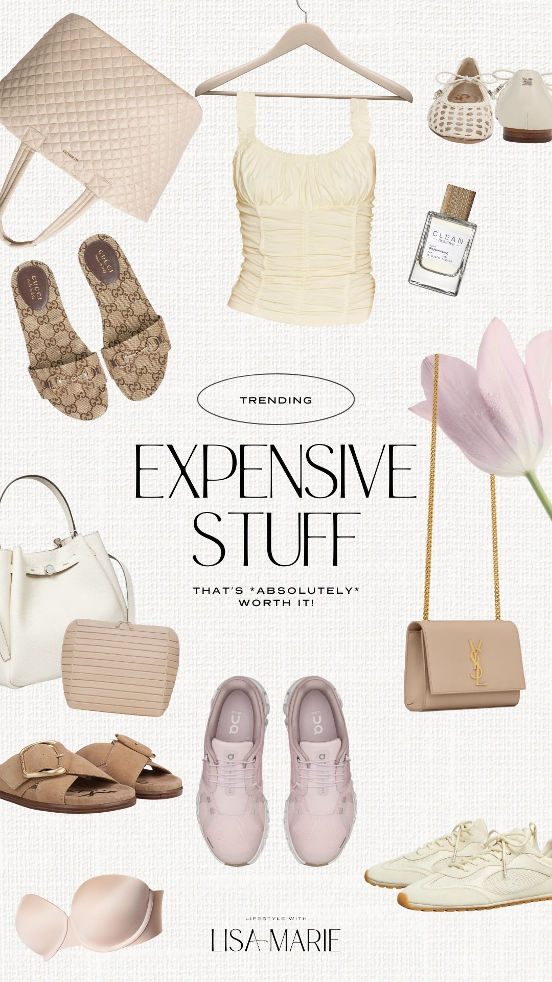 Expensive stuff that is absolutely worth it! Luxury shoes, flats, purses and accessories. Strapless bra. Travel and tote bags. Designer purses, shoes and sneakers. I went up half a size in Gucci flats! Sneakers and buckle sandals are TTS. 

#LTKTravel #LTKootd #LTKBeauty