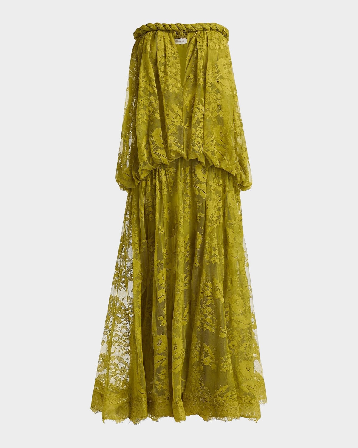 Luna Lace Bandeau Gown | Neiman Marcus