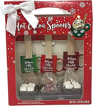 Belgian Milk Chocolate Spoons Individually Wrapped with Mini Dehydrated Marshmallows, Easter Bask... | Amazon (US)
