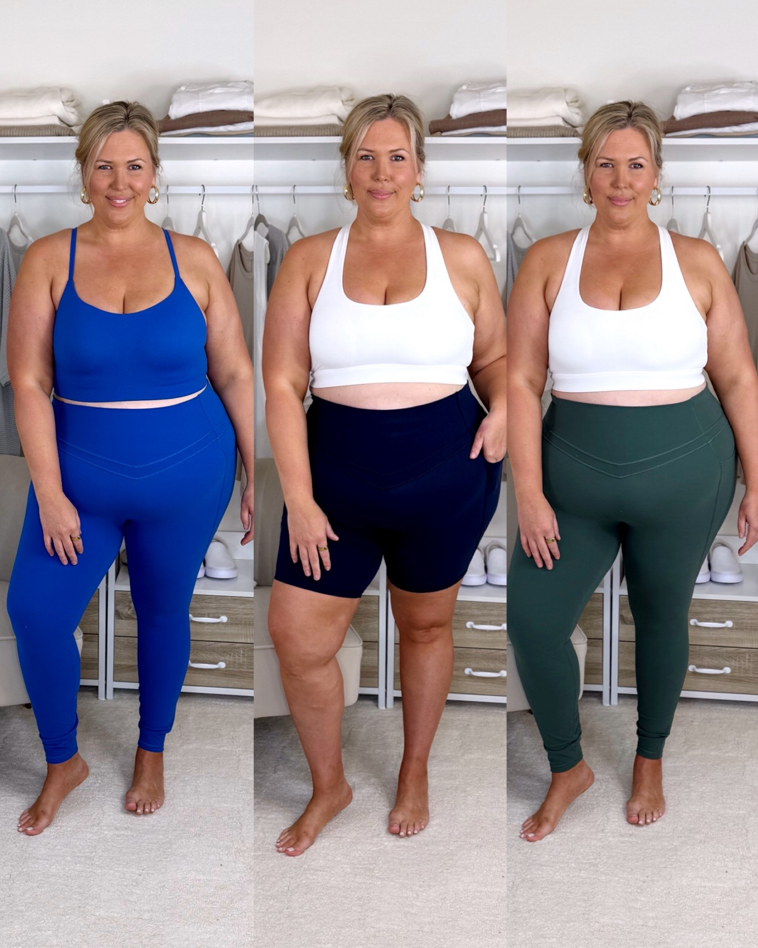 Tummy control leggings! Use code ASHLEYPICKS for 10% off. Plus size, outfit inspo, summer fashion, activewear, mom life, apron belly