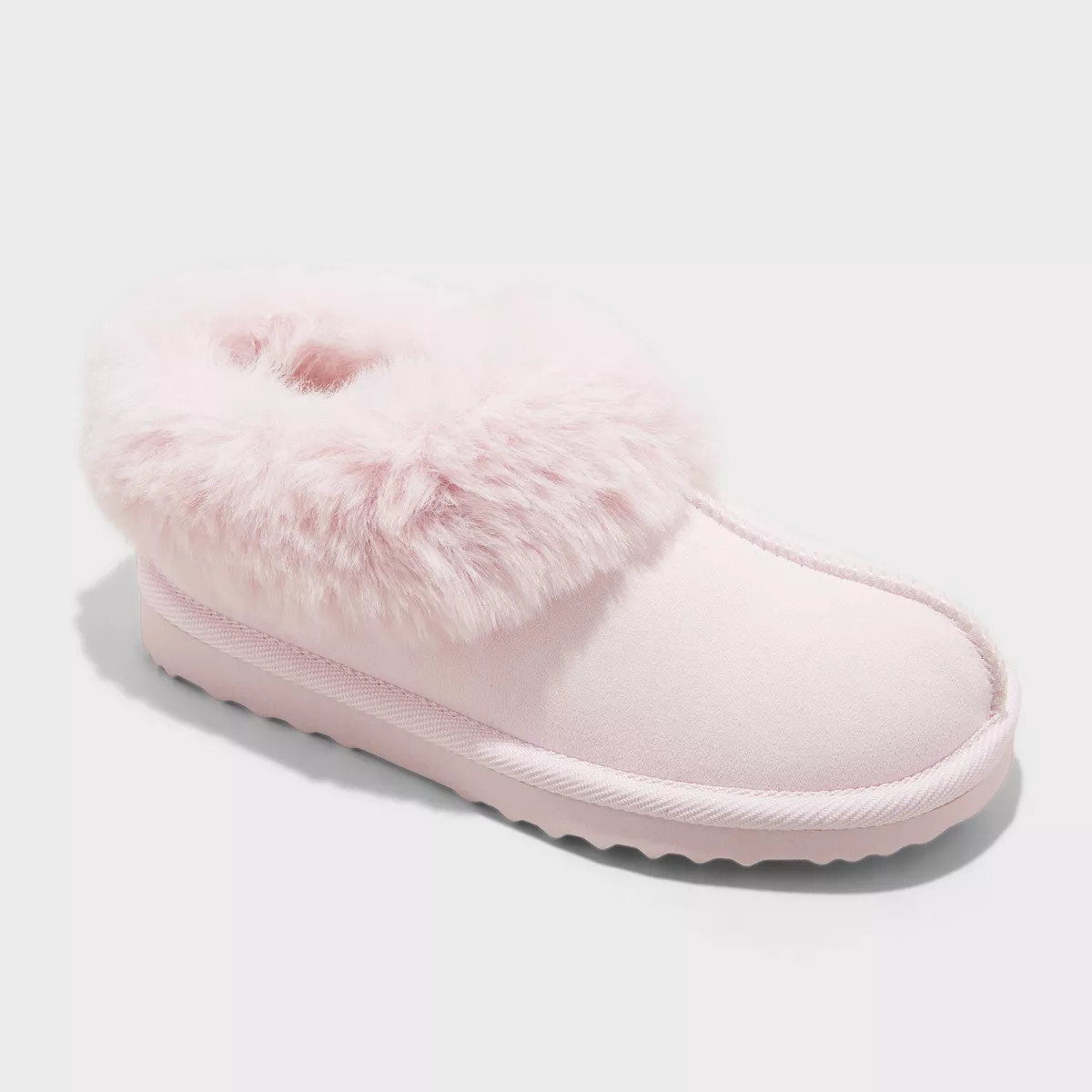 Kids' Faux Fur Cuff Scuff Slippers - Cat & Jack™ | Target