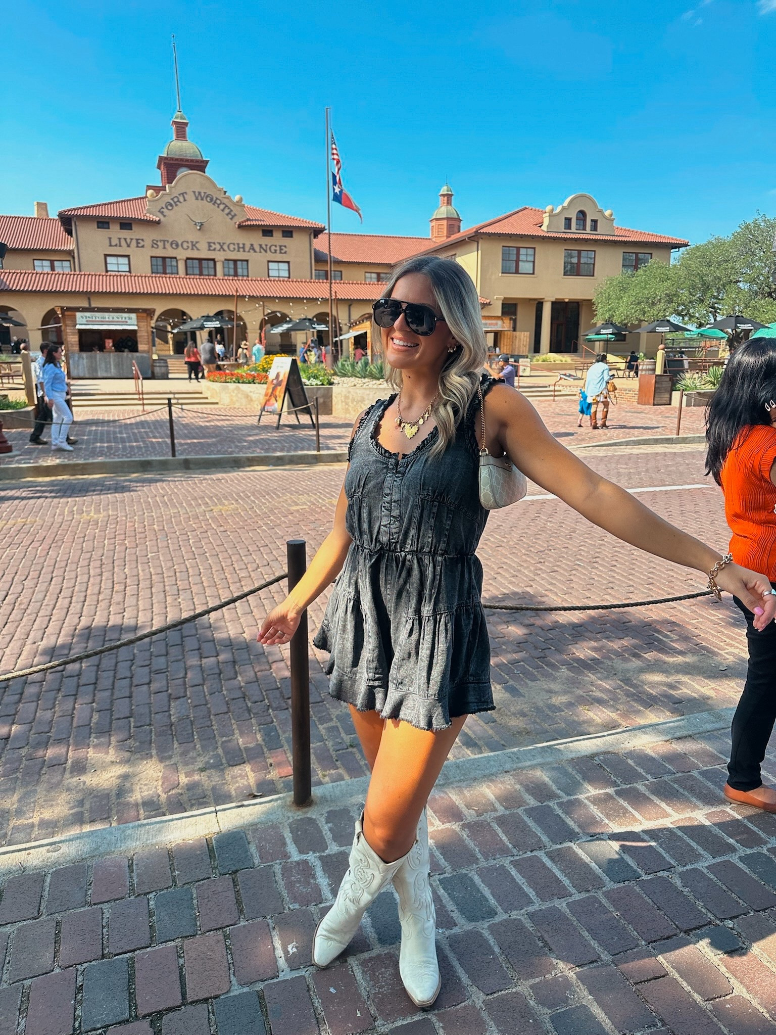 The perfect western outfit. Flowy and light for these hot summer days!! I wore it at the stockyards in Fort Worth but it would be so perfect for any concert, festival or western event!! Ive had these boots a while and they are my most worn and comfiest!! I always grab these first because they match everything and I can trust that my feet won’t hurt! 

#LTKStyleTip #LTKSeasonal #LTKSummerEdit