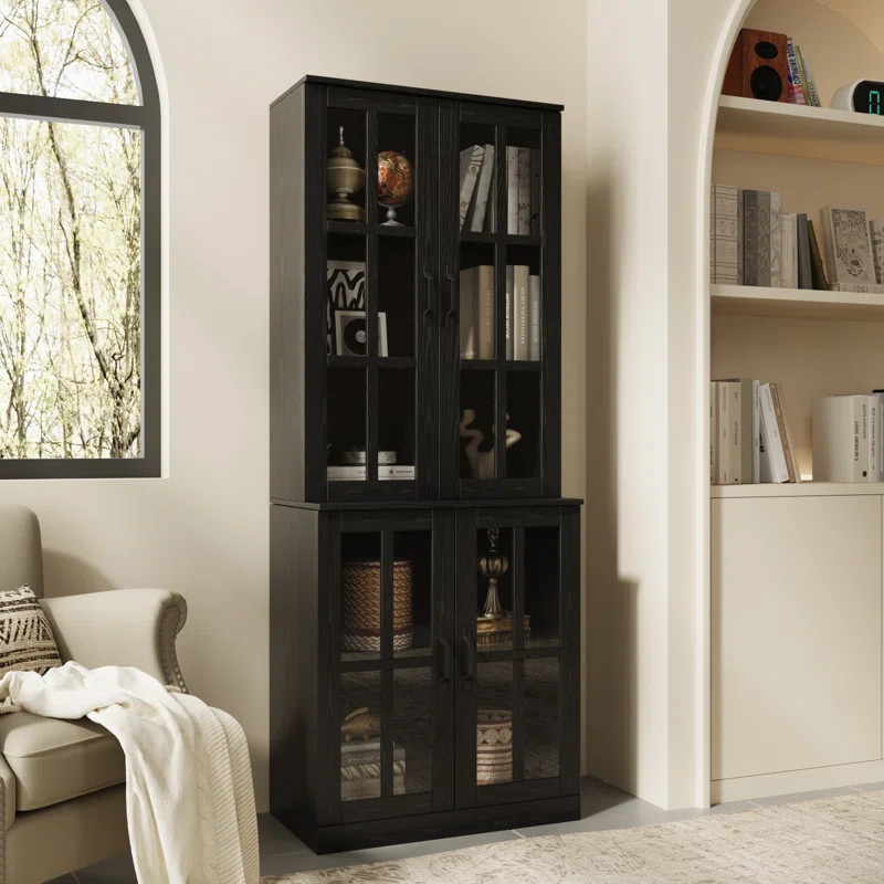 Organize your space in style with the 71" Tall White Storage Cabinet. Designed with functionality... | Wayfair North America