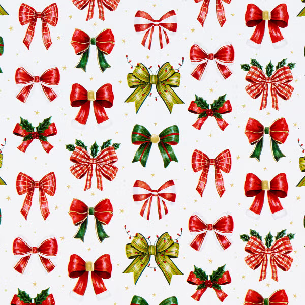 Design Design Classic Christmas Bows Wrapping Paper | The Container Store