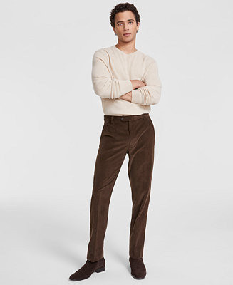Men's Modern-Fit Solid Corduroy Pants | Macy's
