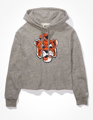 Tailgate Women's Auburn Tigers Cropped Hoodie | American Eagle Outfitters (US & CA)