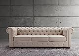 Millbury Home Garcia Collection Tufted Couch, Contemporary Sofa, Linen Upholstery, Beige | Amazon (US)