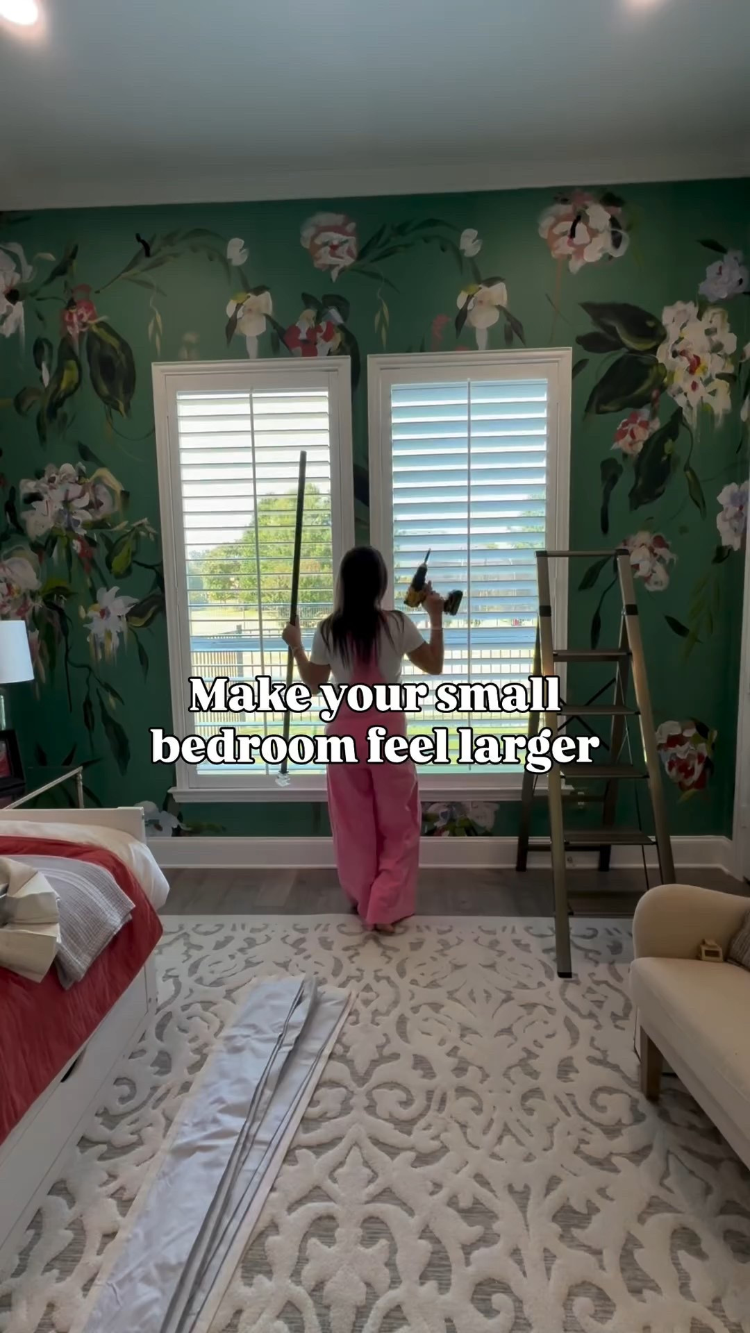 Guest room curtains are up! Black out, pinch pleat, and pretty. Mount curtain rods several inches above the window frame to make windows appear larger and ceilings taller. 

Curtains should either just touch the floor or have a slight puddle for a luxurious feel. 

Another tip: Replace cheap curtain rods with thicker, heavier ones and match them to your home’s metallic elements.

#LTKHome #LTKFindsUnder100 #LTKmomlife