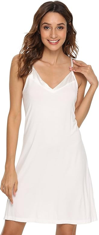 GYS Womens Bamboo Full Slip Nightgown | Amazon (US)