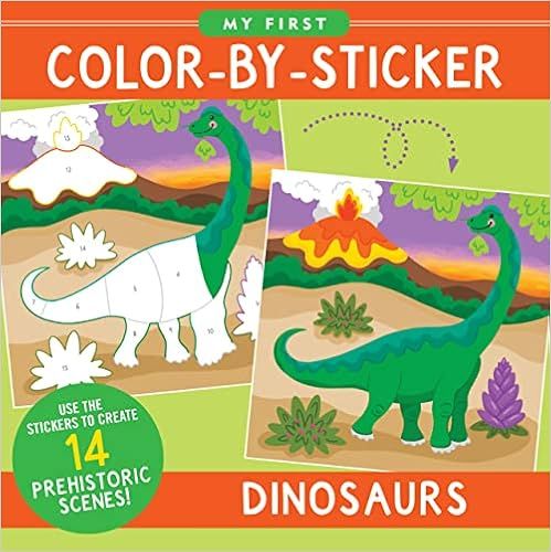 My First Color-by-Sticker Book - Dinosaurs     Paperback – Sticker Book, September 12, 2022 | Amazon (US)