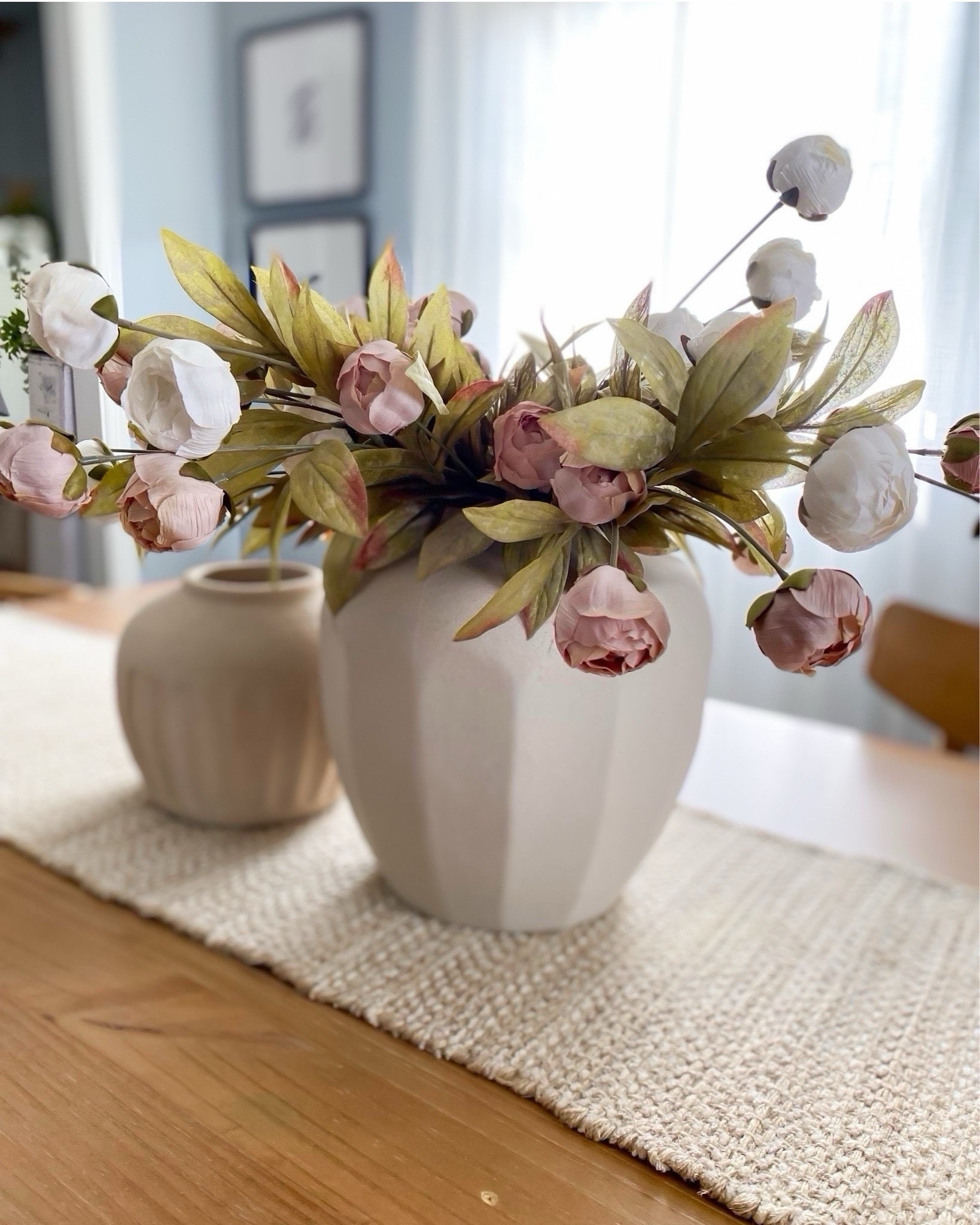 Tan & Cream Peonies Back in Stock!!! $3.49 per stems, peonies, dining table centerpiece, bedroom,dining room, Antonia vase, Walmart vase, target vase, terracotta vase

#LTKSaleAlert #LTKSeasonal #LTKHome