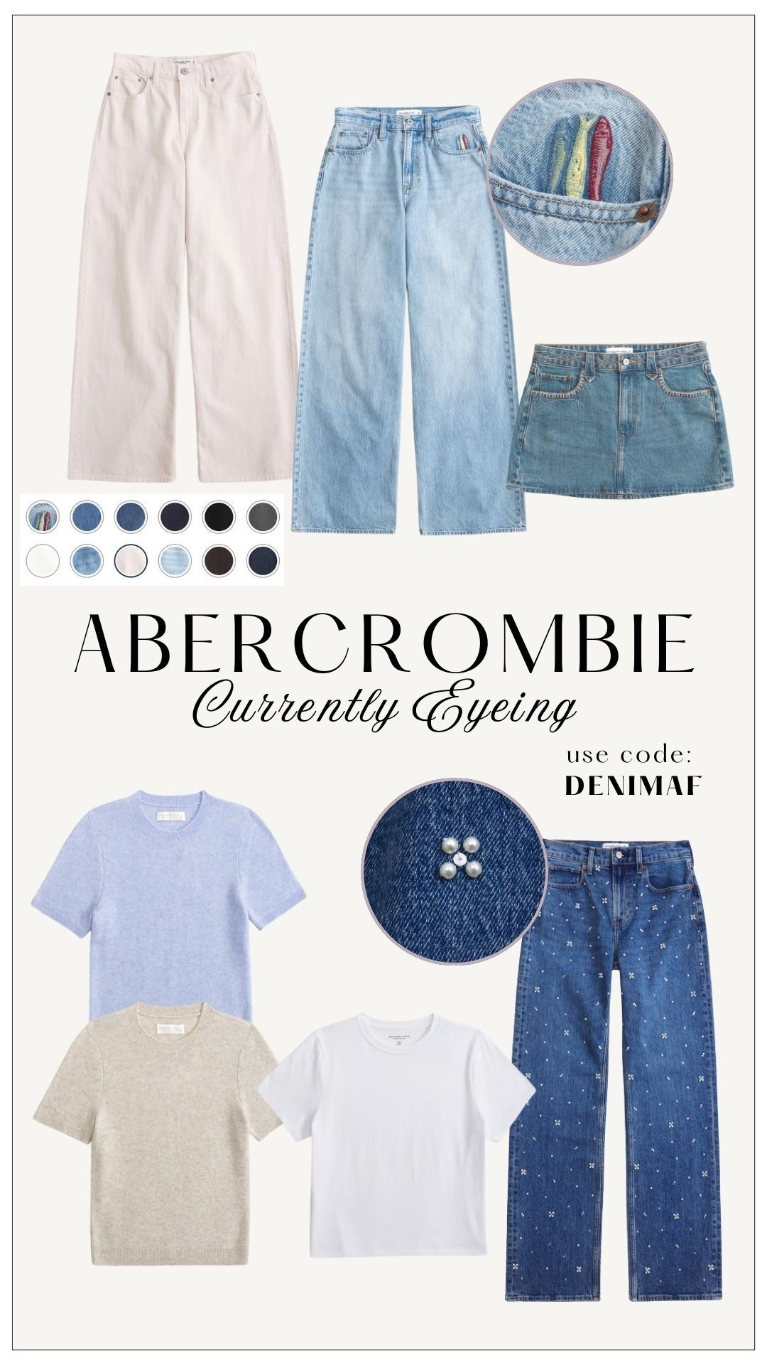 Abercrombie denim sale is LIVE‼️ use code: DENIMAF for an additional 15% off sale items! 

#LTKSaleAlert