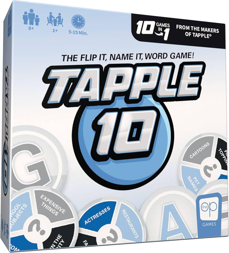 USAopoly Tapple 10 | Featuring 10 Different Games in 1 | Fast-Paced Fun Family Card Game in Porta... | Amazon (US)