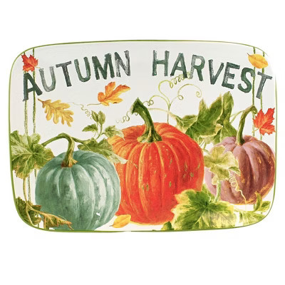 Tabletop 10.0 Inch Sweet Autumn Harvest Platter , Rectangular Fall Thanksgiving (1PC) | Target