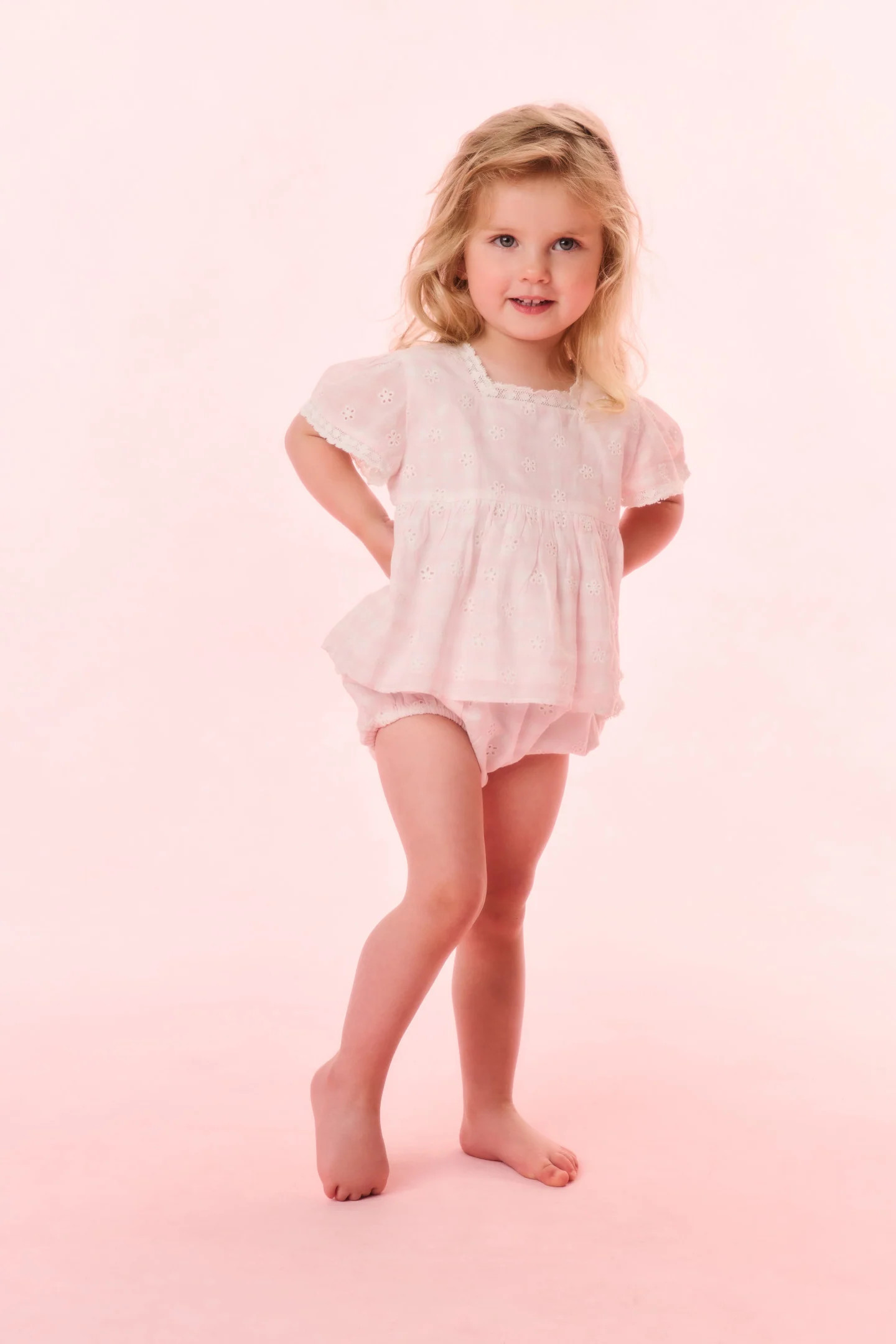 Baby Remallia Cotton Gingham Top | LoveShackFancy