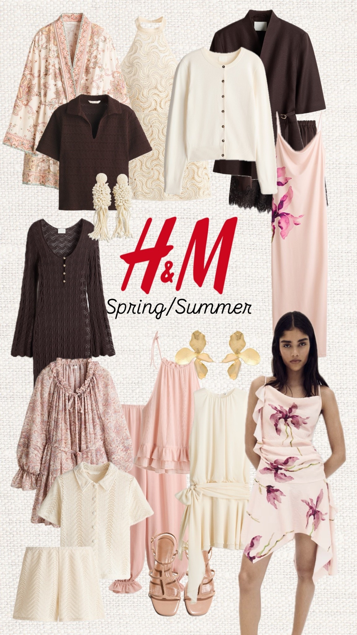 Soft romance, chocolate tones and dreamy blush details 🌸☕️

Like this post to save it to your favourite folder and come back later to shop.

spring fashion 🌸 H&M new arrivals 🤍 blush pink outfit 🤎 chocolate brown outfit ✨ crochet knit top 🌷 floral dress ☁️ feminine style 💫 soft luxury aesthetic 🕊️ summer capsule wardrobe 🌸 neutral outfit inspiration 🤍 romantic fashion ✨ vacation outfit ideas 🌷 linen look outfit 🤎 knitted cardigan ☁️ chic everyday style 💫 pastel fashion 🌸 elegant summer looks 🤍 resort wear ✨ boho chic 🌷 trending fashion 2026 🕊️ H&M fashion finds 🤎 capsule wardrobe essentials
