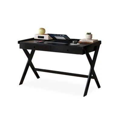 Modern and simple solid wood desk with drawers | Wayfair North America