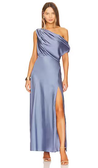Monroe Dress in Slate Blue | Revolve Clothing (Global)
