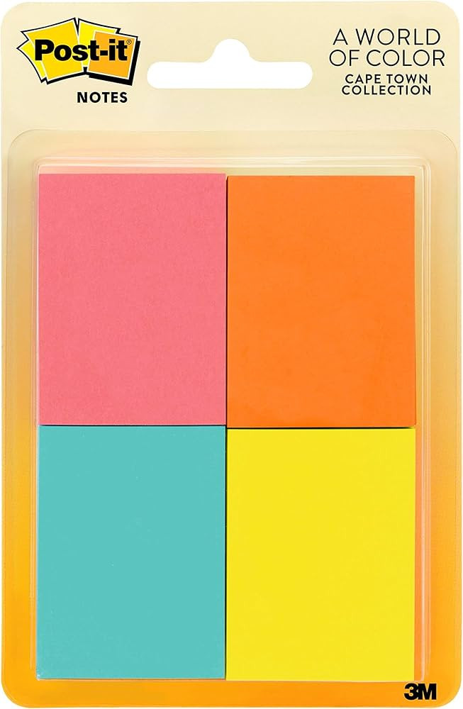 Post-it Mini Notes, 1.5 in x 2 in, 8 Pads, America's #1 Favorite Sticky Notes, Jaipur Collection,... | Amazon (US)