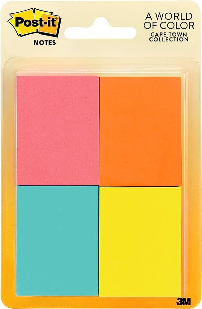 Post-it Mini Notes, 1.5 in x 2 in, 8 Pads, America's #1 Favorite Sticky Notes, Jaipur Collection,... | Amazon (US)