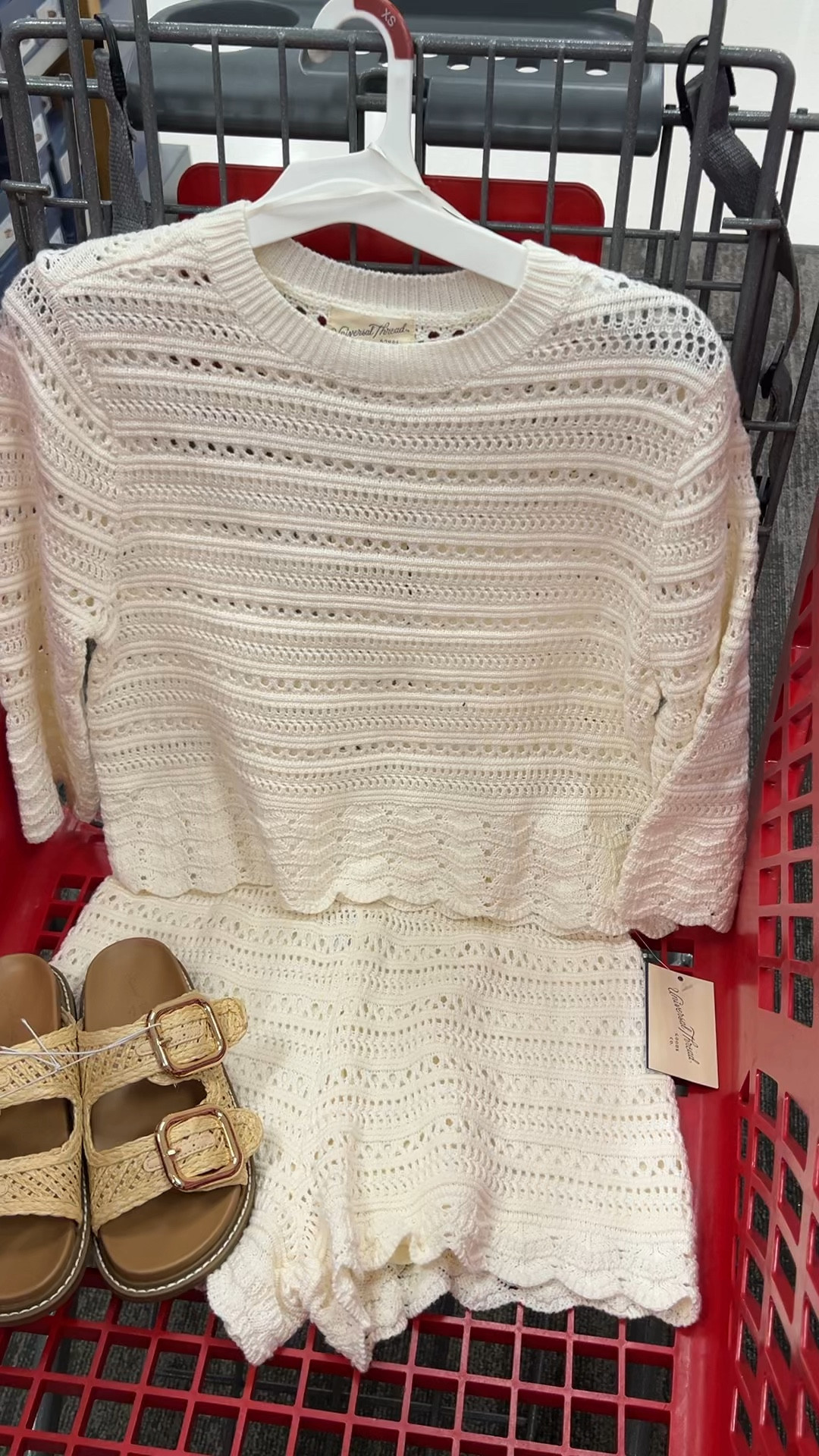 Crochet matching set at Target, sold separately, mix and match. Perfect for spring break, summer vacation outfit idea! #targetstyle 
