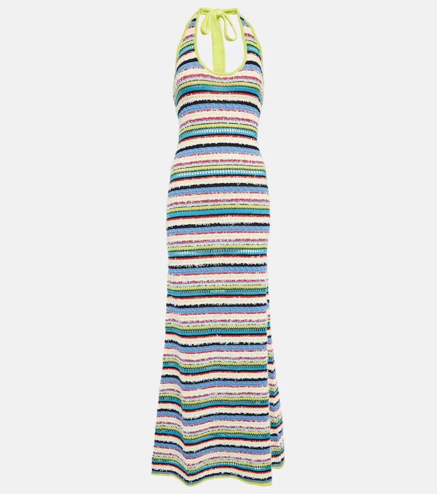 Staud Annabella striped crochet maxi dress | Mytheresa (UK)
