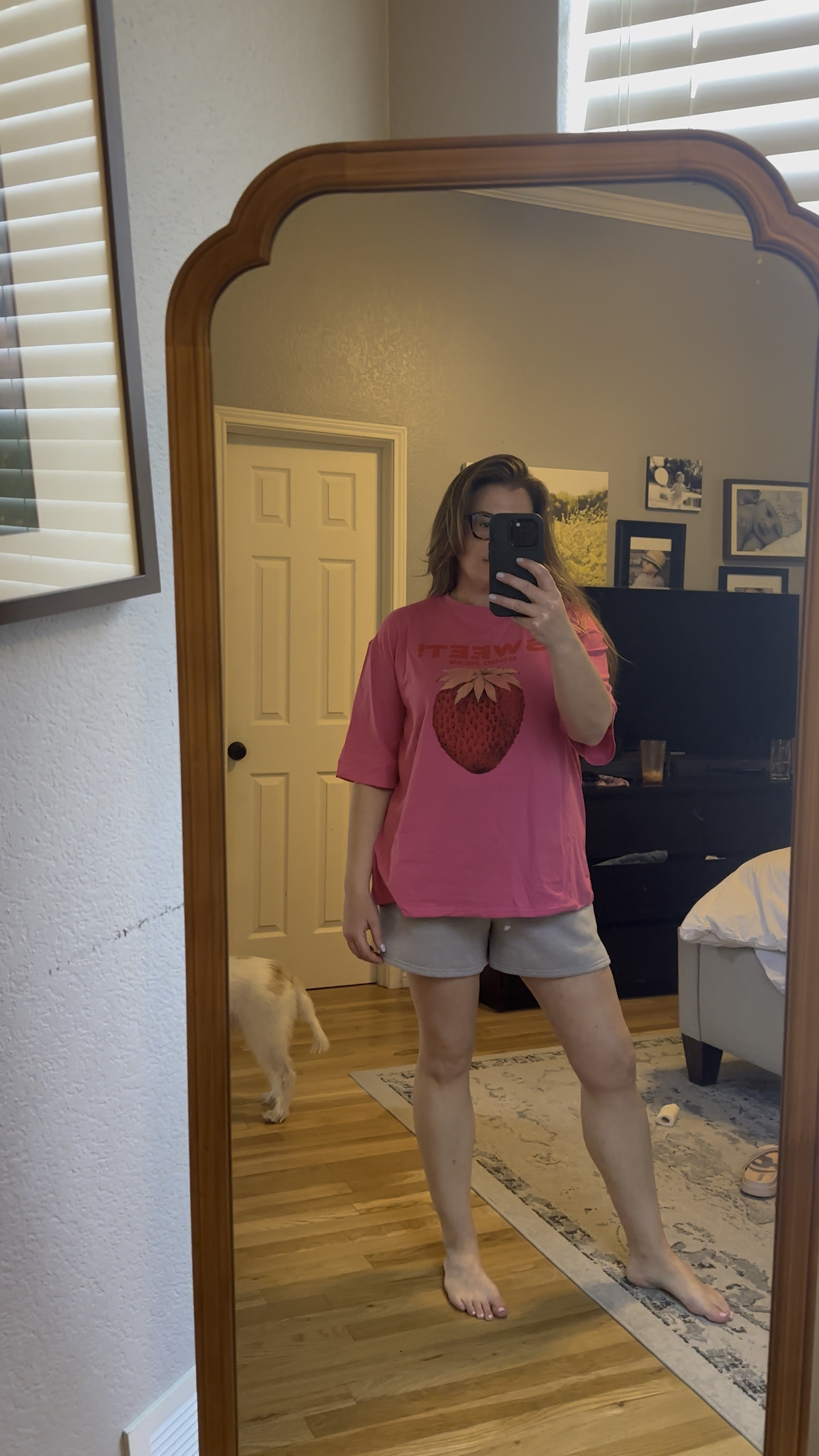 Graphic T-shirt, oversized graphic tee, hot pink T-shirt, graphic pink shirt 