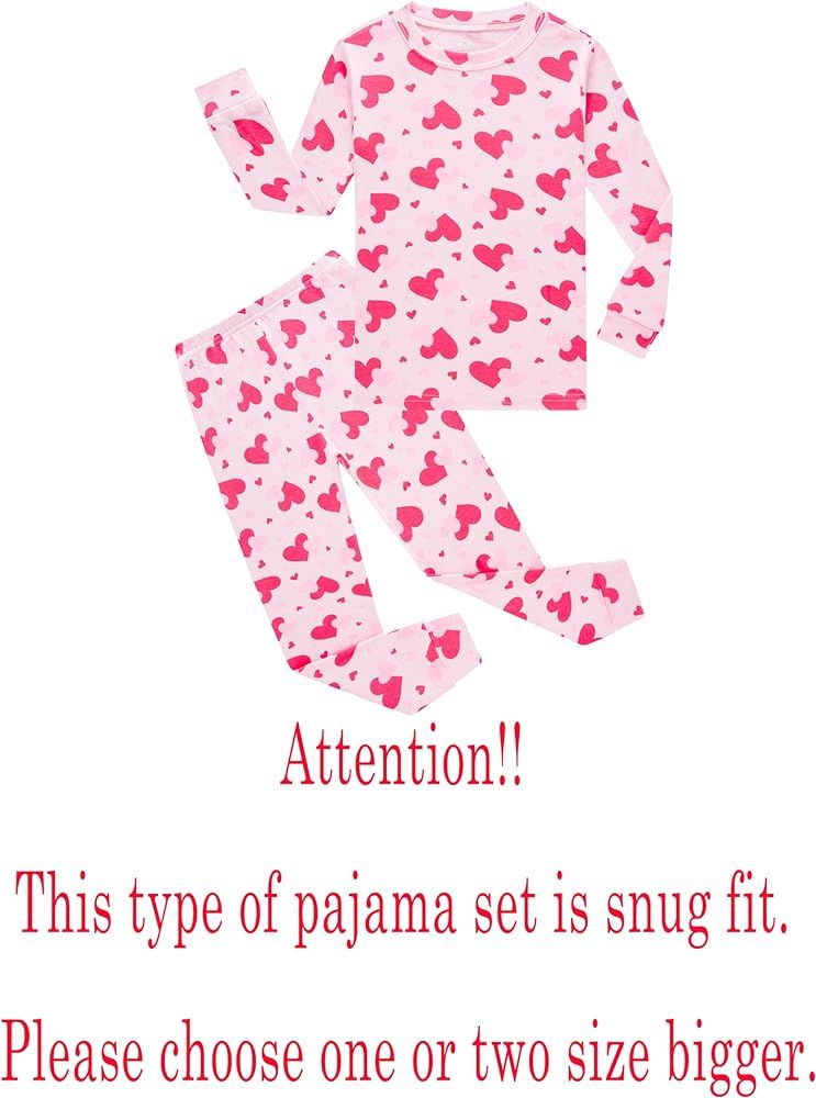 Family Feeling Little Boys Girls Child Pajamas Sets 100% Cotton Toddler Pjs | Amazon (US)