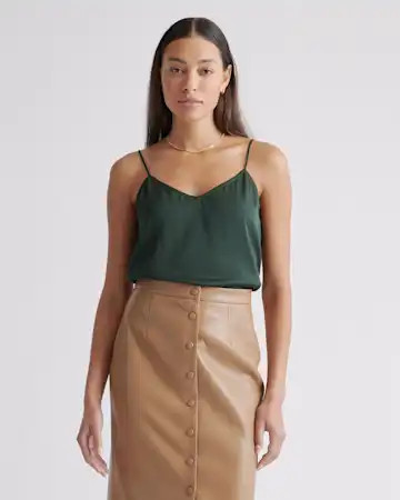 Washable Stretch Silk V-Neck Cami | Quince