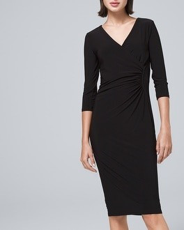 Ruched Jersey Knit Dress | White House Black Market