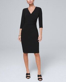 Ruched Jersey Knit Dress | White House Black Market