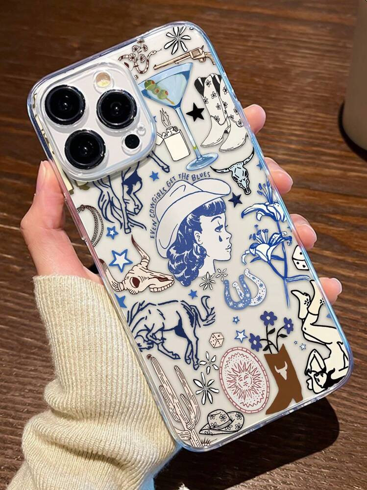 Blue Western Case | SHEIN