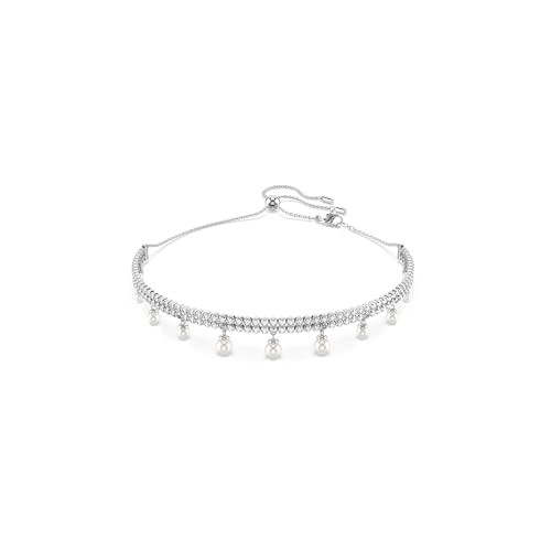 Swarovski Ariana Grande Crystal and Pearl Choker Necklace in Rhodium Finish - Part of the Ariana Grande x Capsule Collection | Amazon (US)