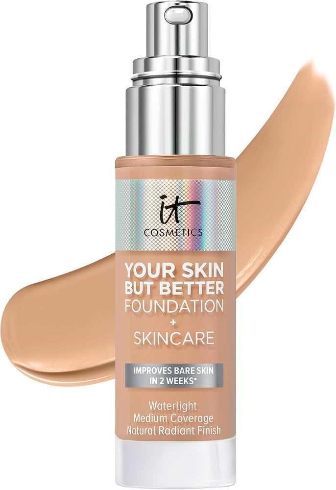 IT Cosmetics Your Skin But Better Foundation + Skincare - Hydrating Medium Buildable Coverage - M... | Amazon (US)