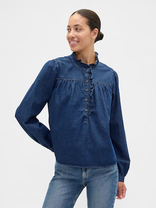 Oversized Ruffle Top | Gap Factory