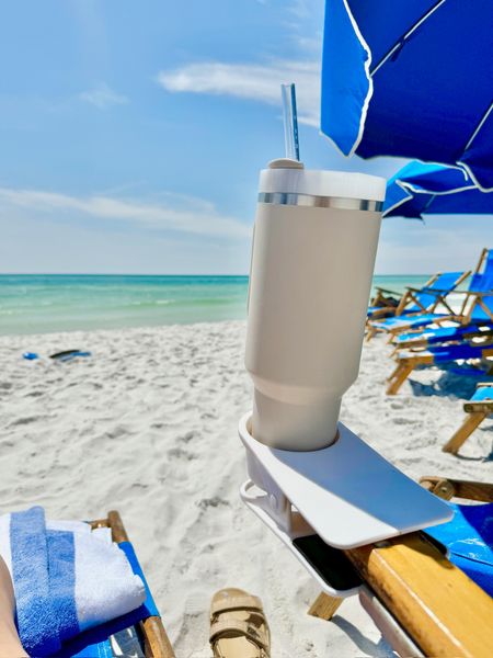 Beach chair drink holder!  

#LTKFindsUnder50 #LTKHome #LTKSeasonal