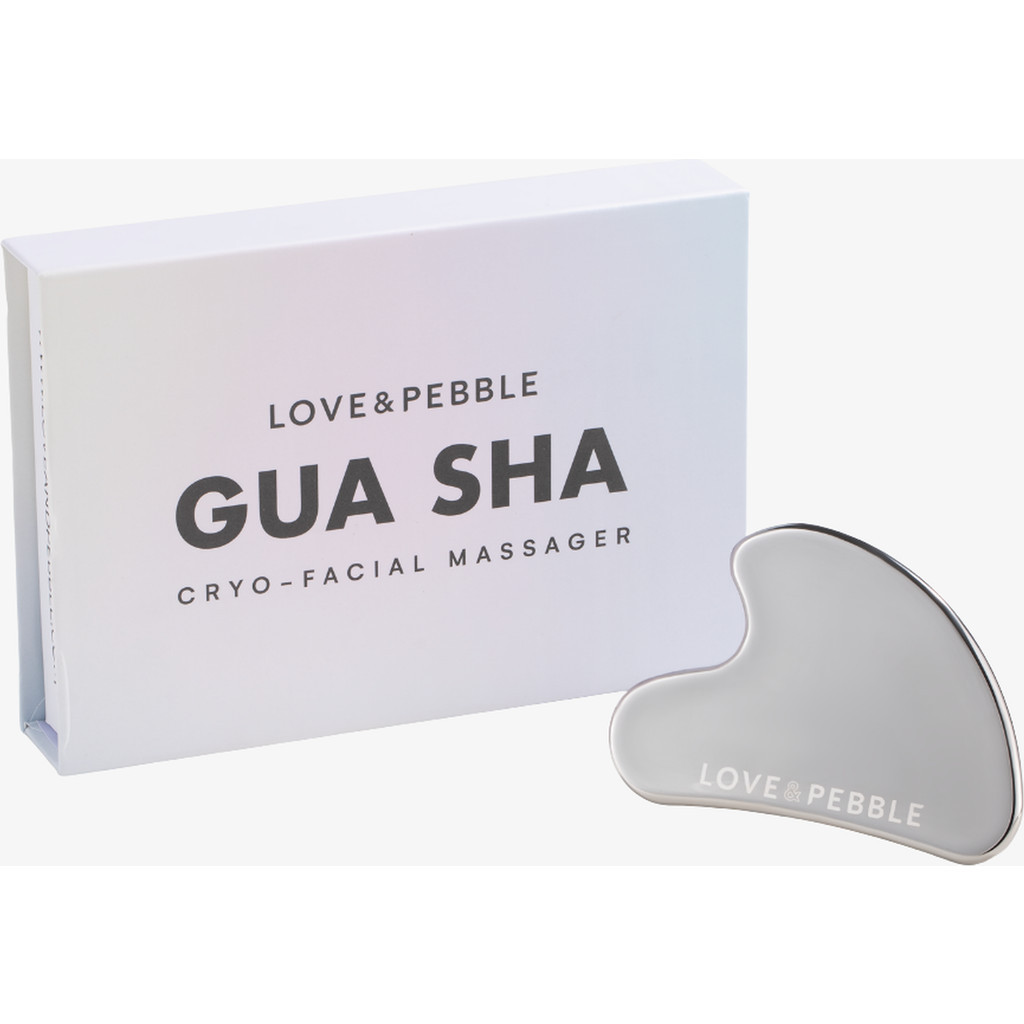 Love and pebble Stainless Steel Gua Sha Tool in Silver at Nordstrom | Nordstrom