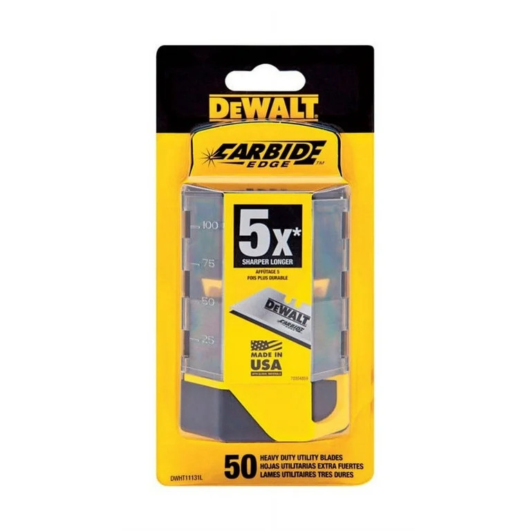 Dewalt Carbide Utility Knife Blades 50-Pack | Walmart (US)