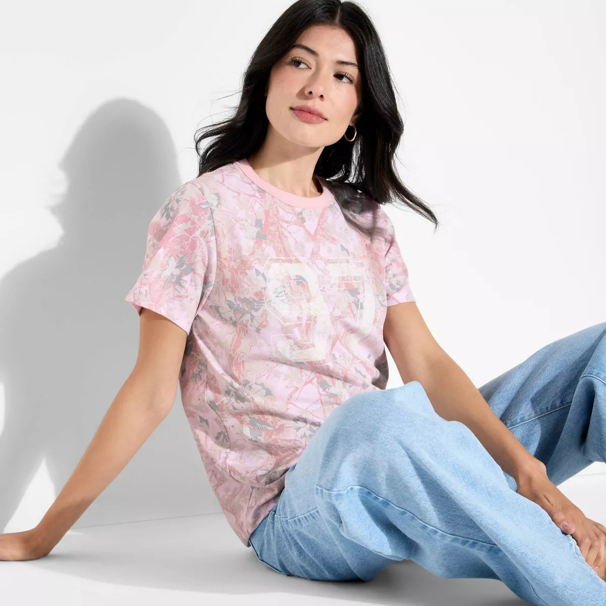 Women's Camo 97 Short Sleeve Graphic T-Shirt - Pink | Target