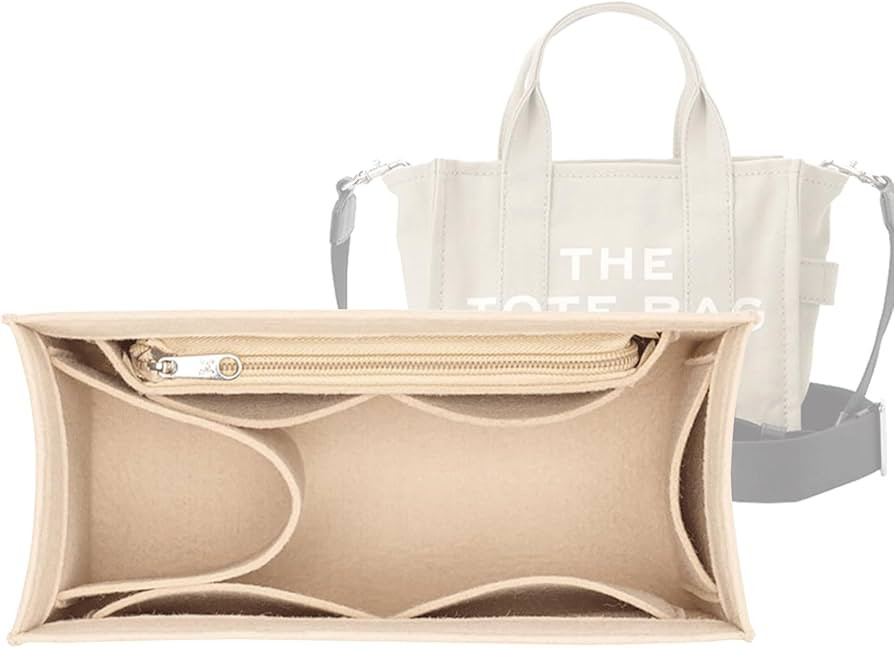 Lckaey tote bag organizer insert for marc jacobs organizer large tote bag organizer 2042beige-M | Amazon (US)