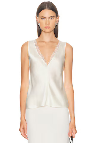 Barb Lace V Neck Tank Top | FWRD 