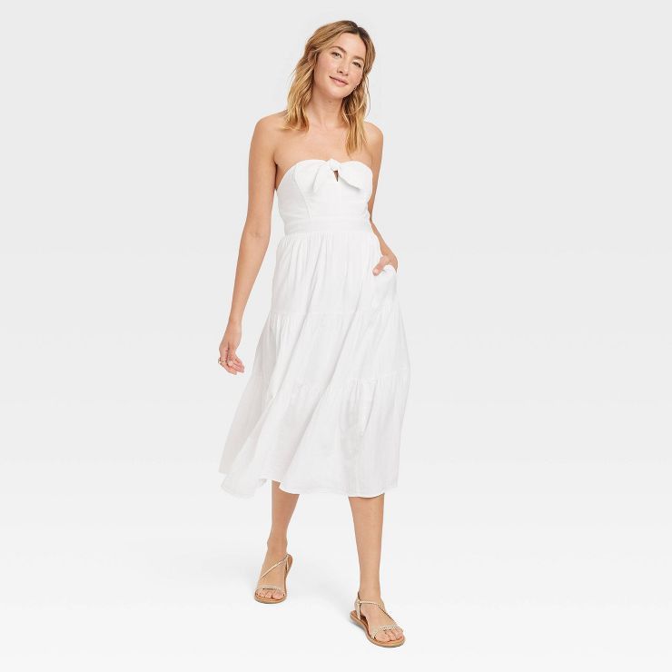 Women's Strapless Midi Sundress - Universal Thread™ | Target