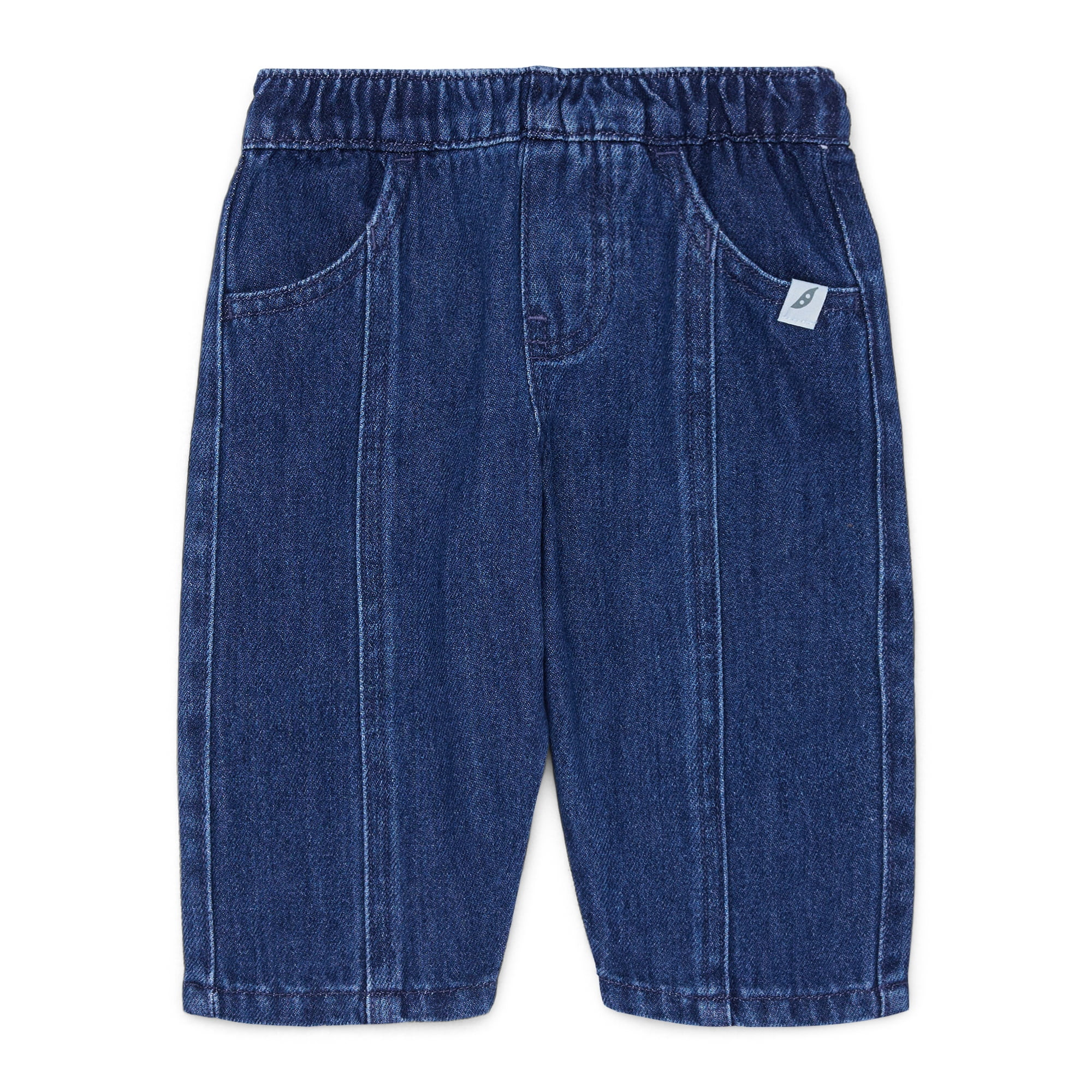 easy-peasy Baby Seamed Denim Pull On Pants, Sizes 0-24 Months | Walmart (US)