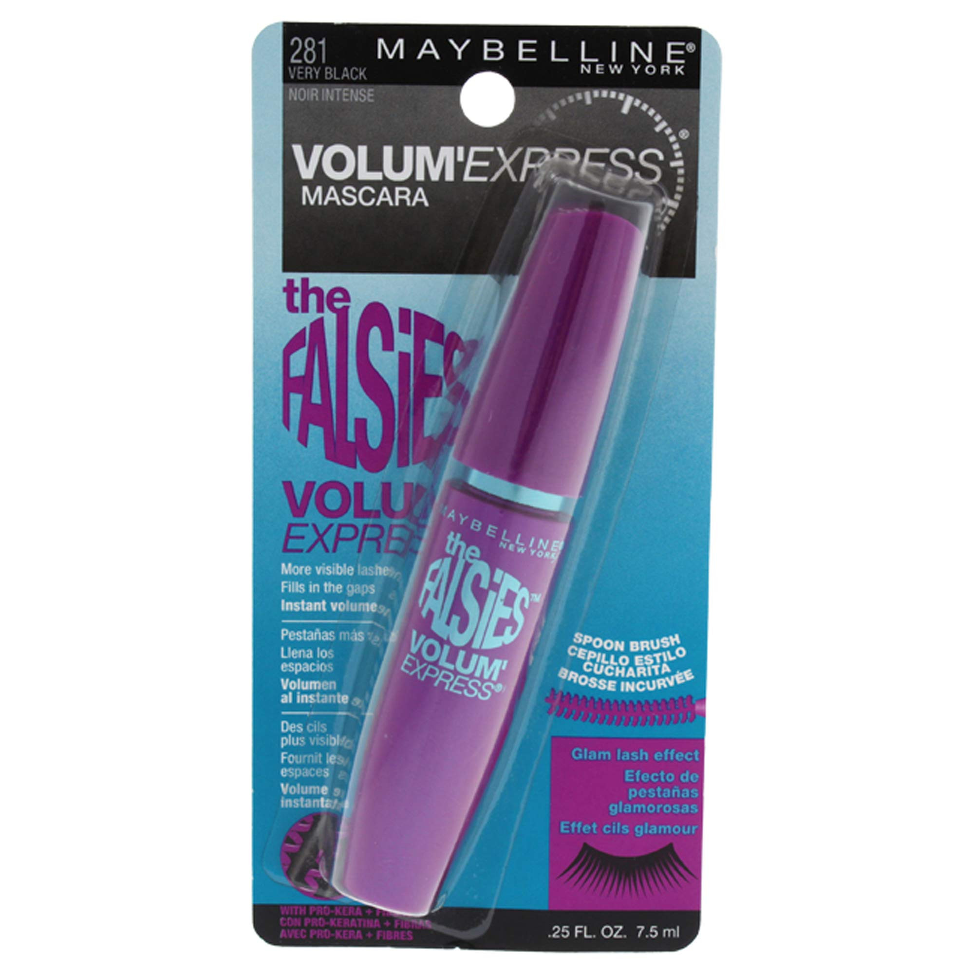 Maybelline Volum' Express The Falsies Washable Fiber Mascara, Volumizing and Separating Make Up F... | Amazon (US)