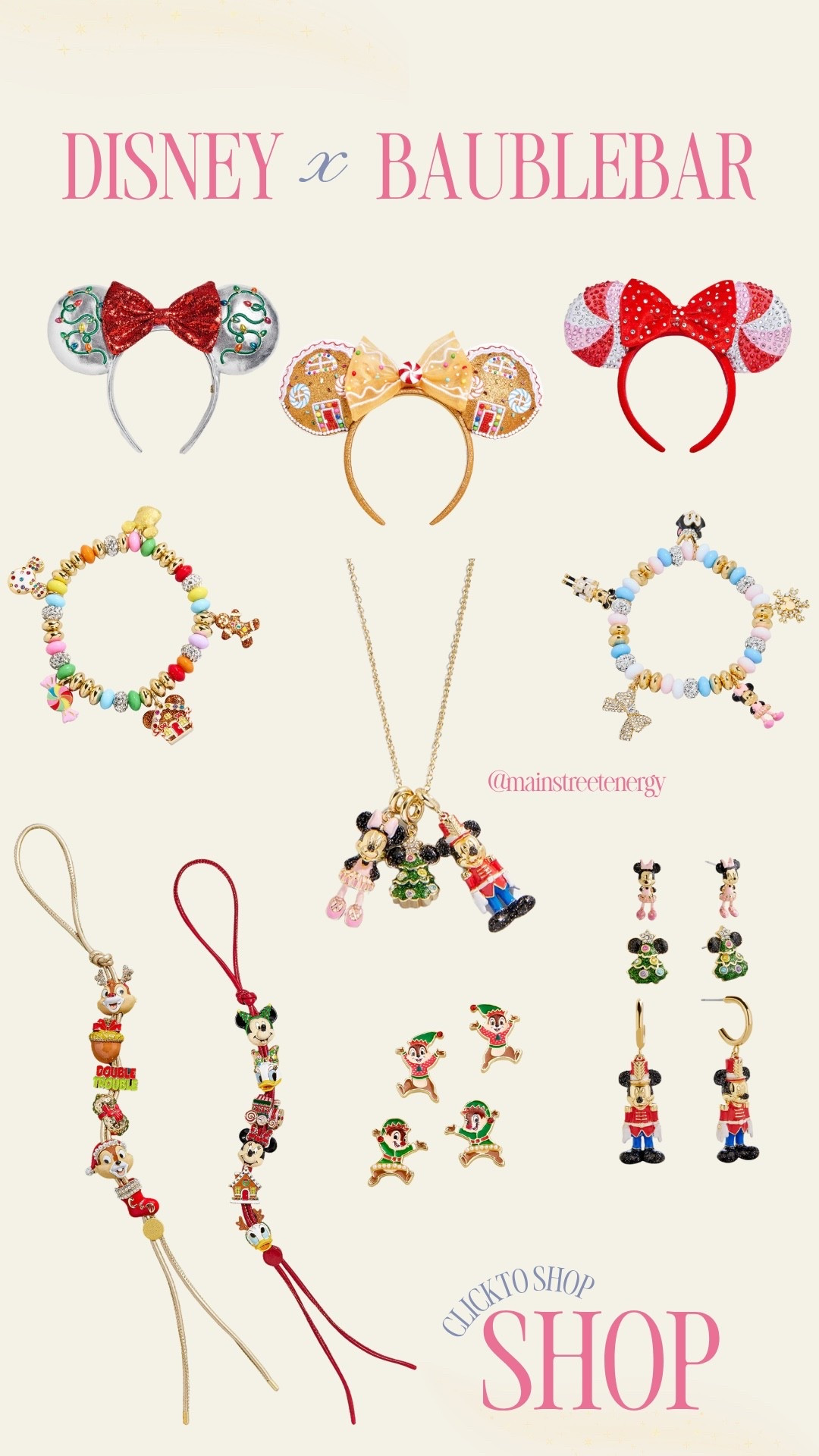 Disney Christmas x BaubleBar #minnieears #jewelery