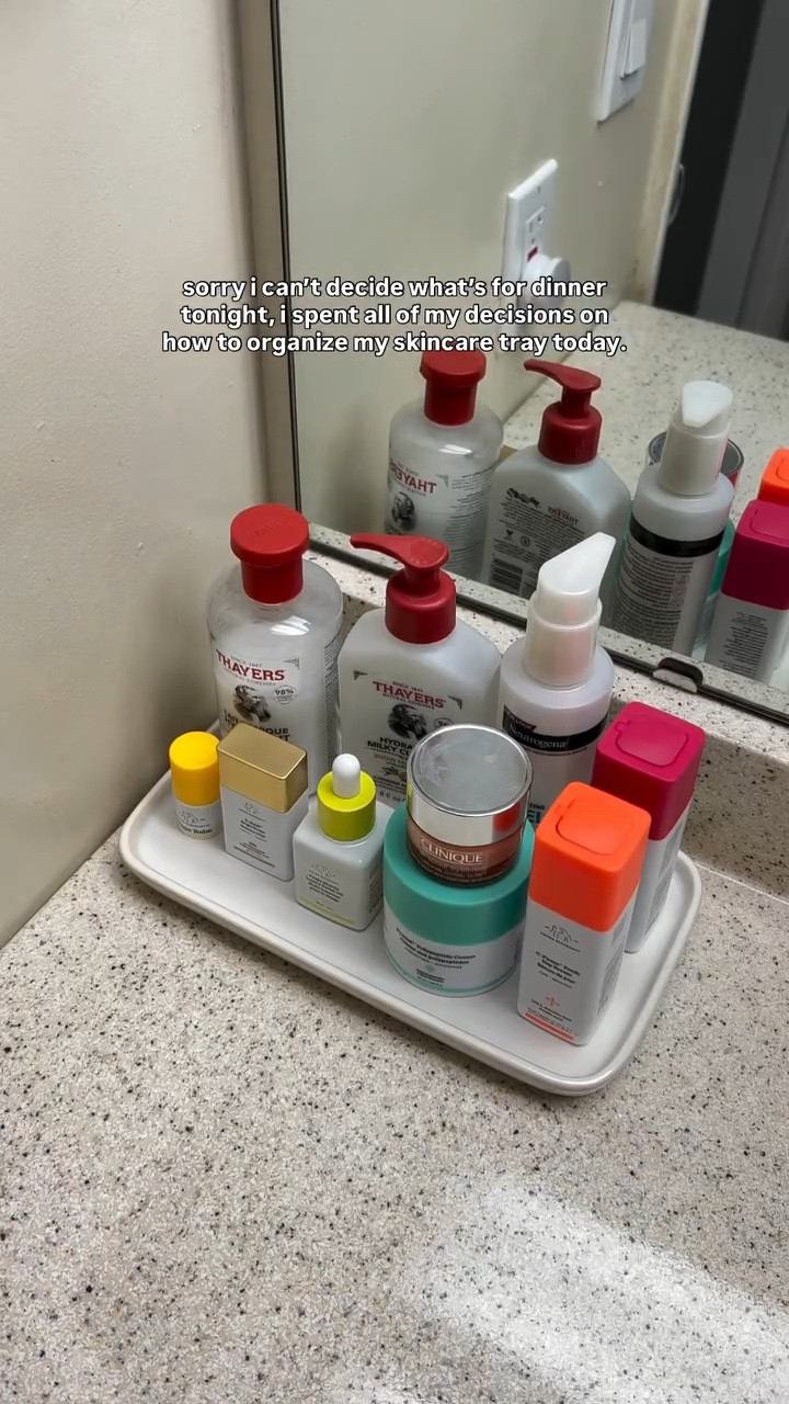 Fresh out of decision-making skills 🥲 #skincare #skincaretray #organization

#LTKselfcare #LTKmorningroutine #LTKBeauty